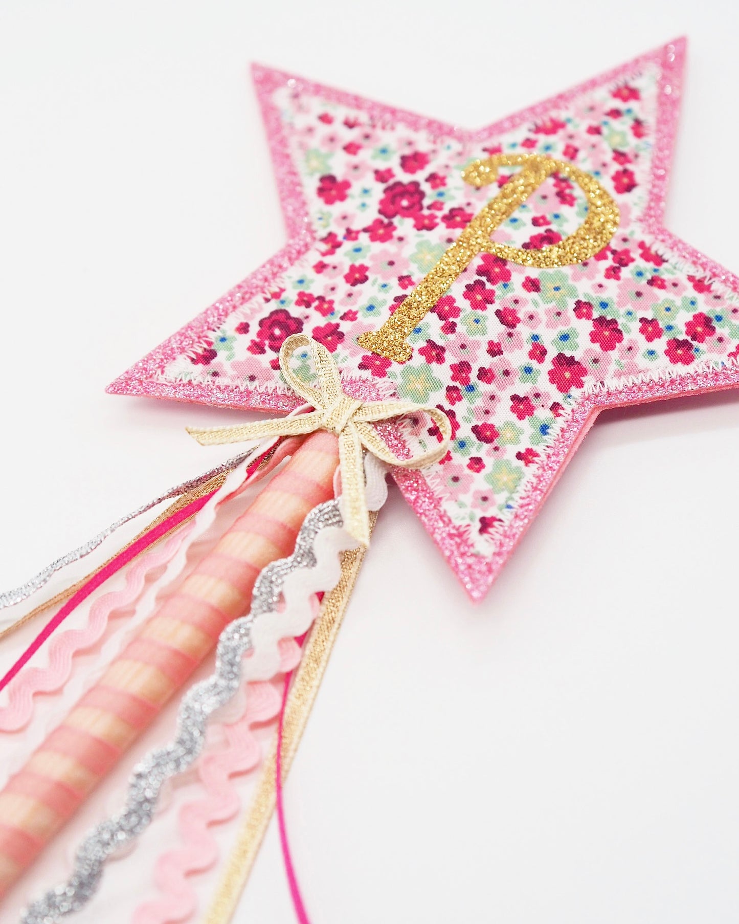 Pink Floral Fairy Wand