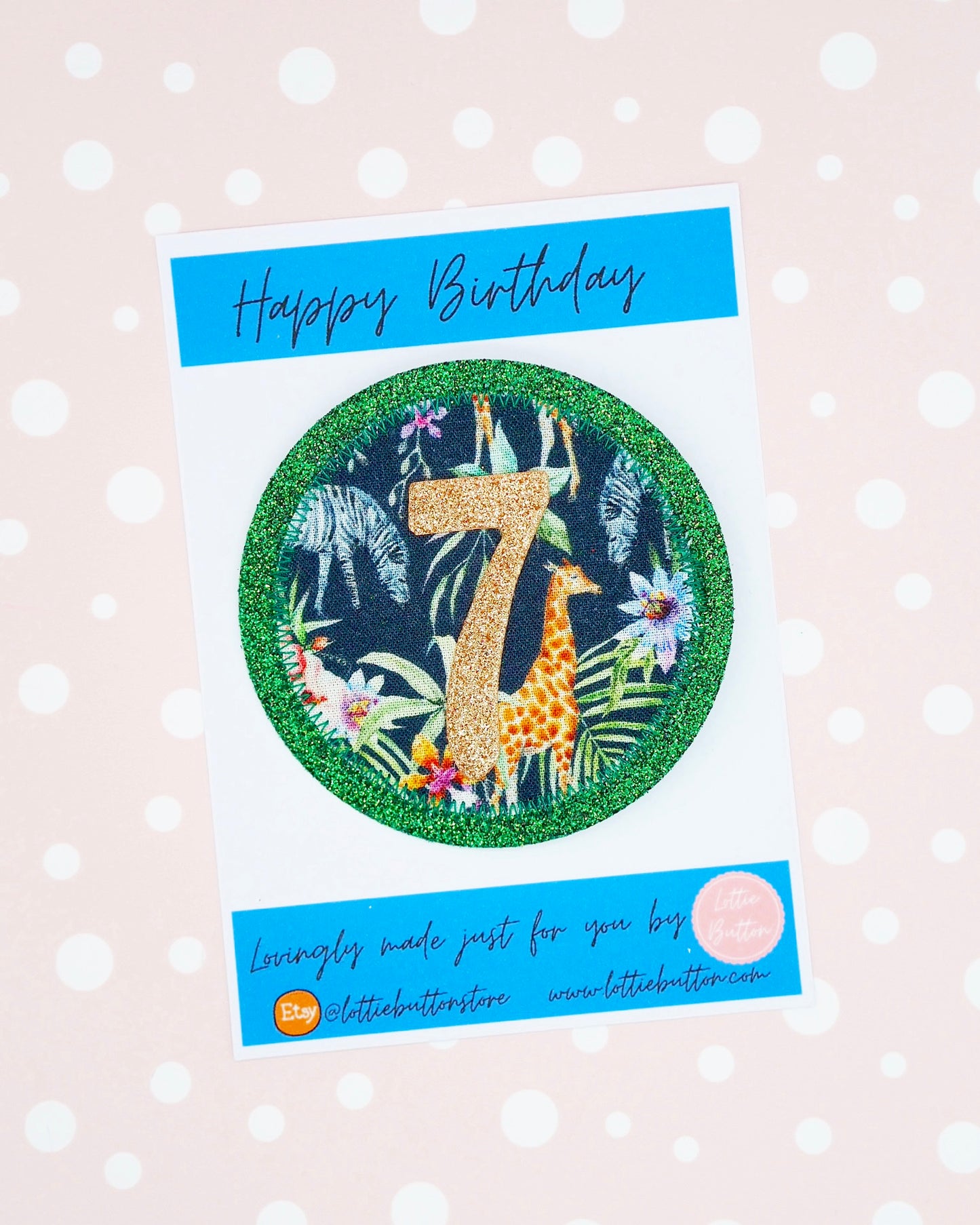 Safari Birthday Badge