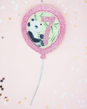 Load image into Gallery viewer, Panda Birthday Balloon Badge
