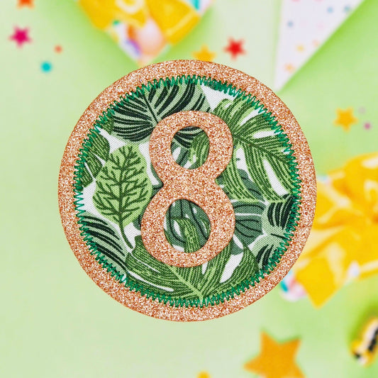 Wild Leaf Birthday Badge