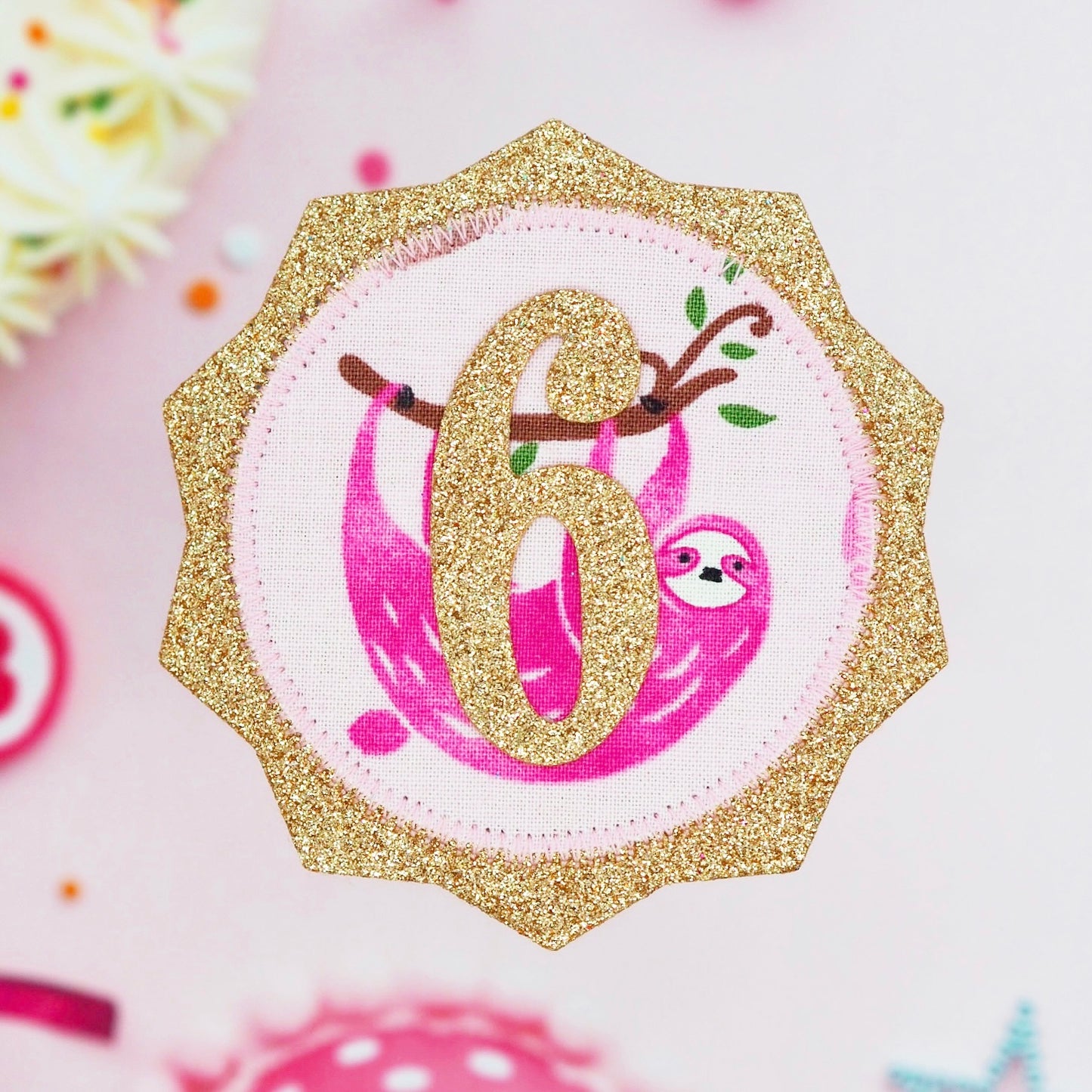 Sloth Birthday Badge