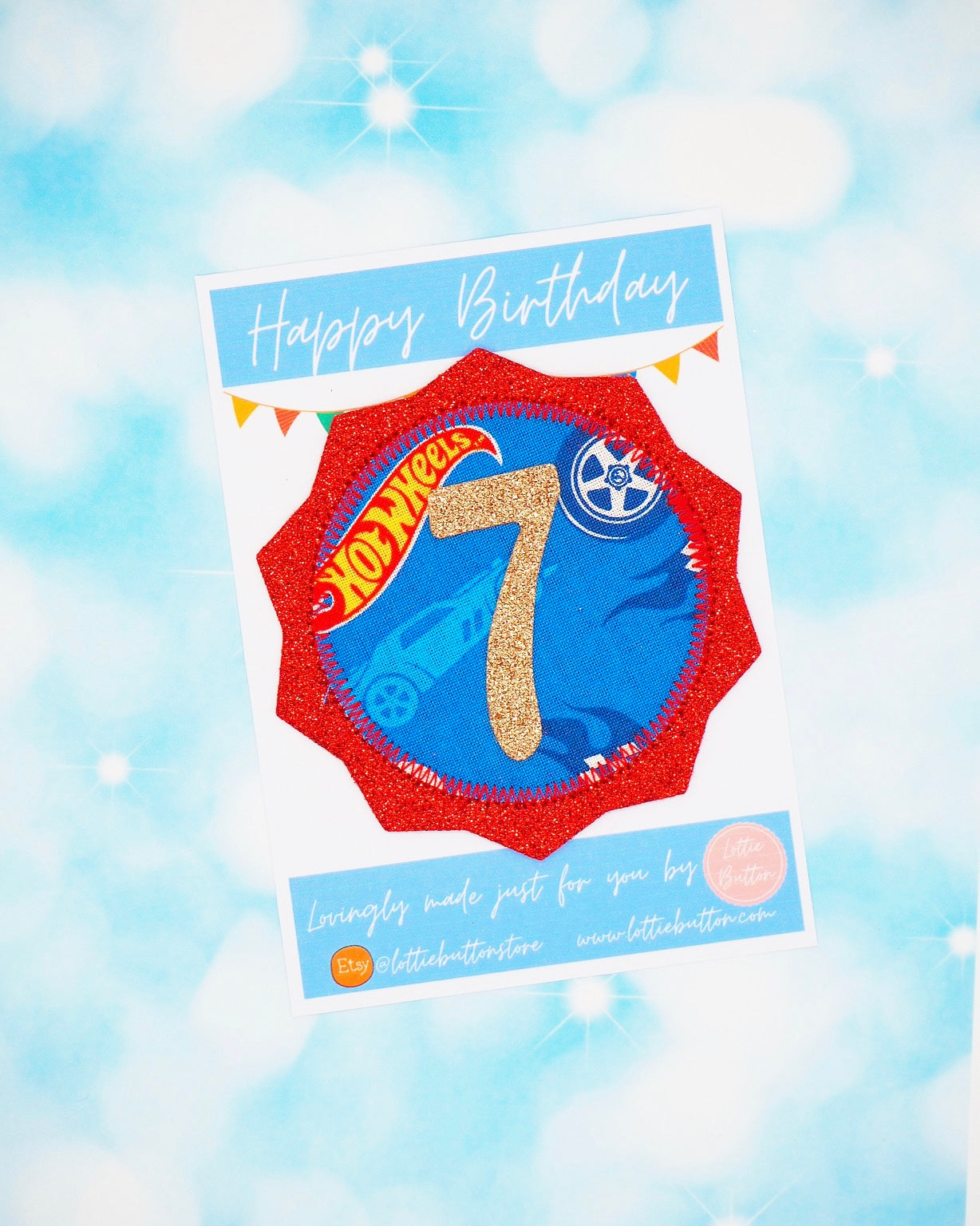 Hot Wheels Birthday Badge