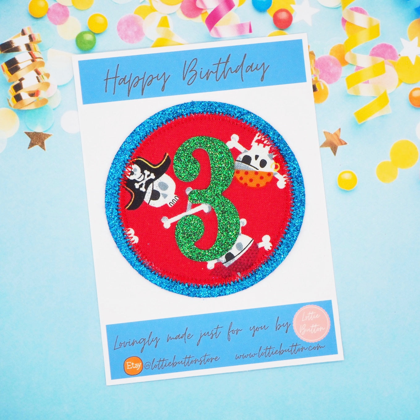 Pirate Birthday Badge