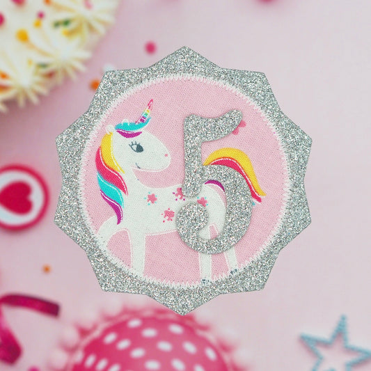 Unicorn Birthday Badge