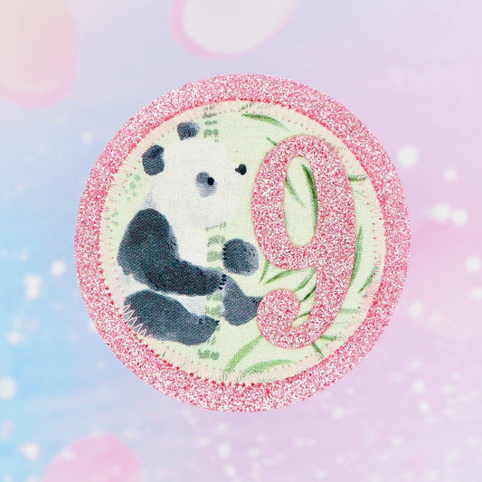 Panda Birthday Badge