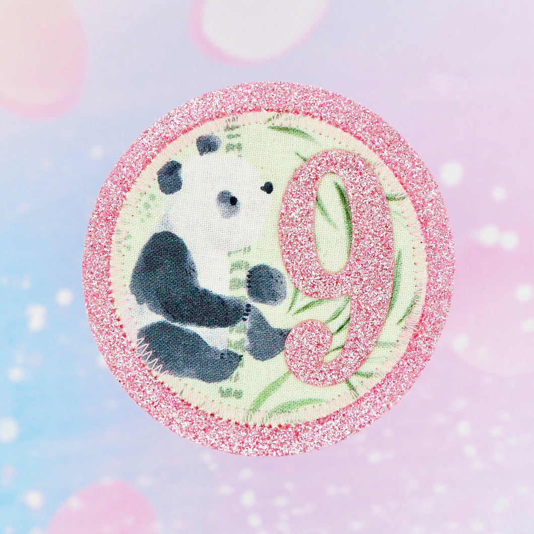 Panda Birthday Badge