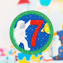 Load image into Gallery viewer, Astronaut Birthday Badge
