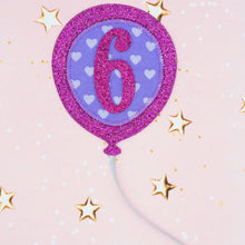 Load image into Gallery viewer, Purple Heart Birthday Balloon Badge
