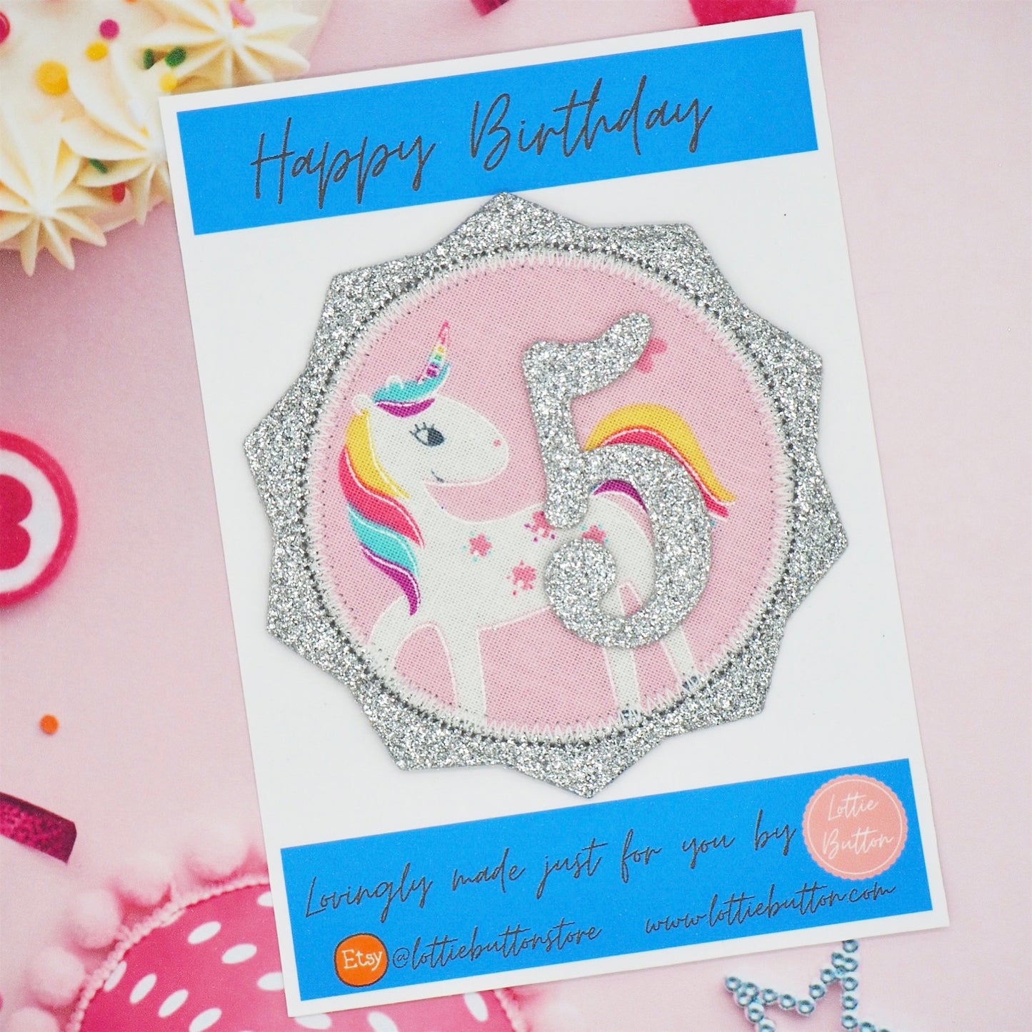 Unicorn Birthday Badge